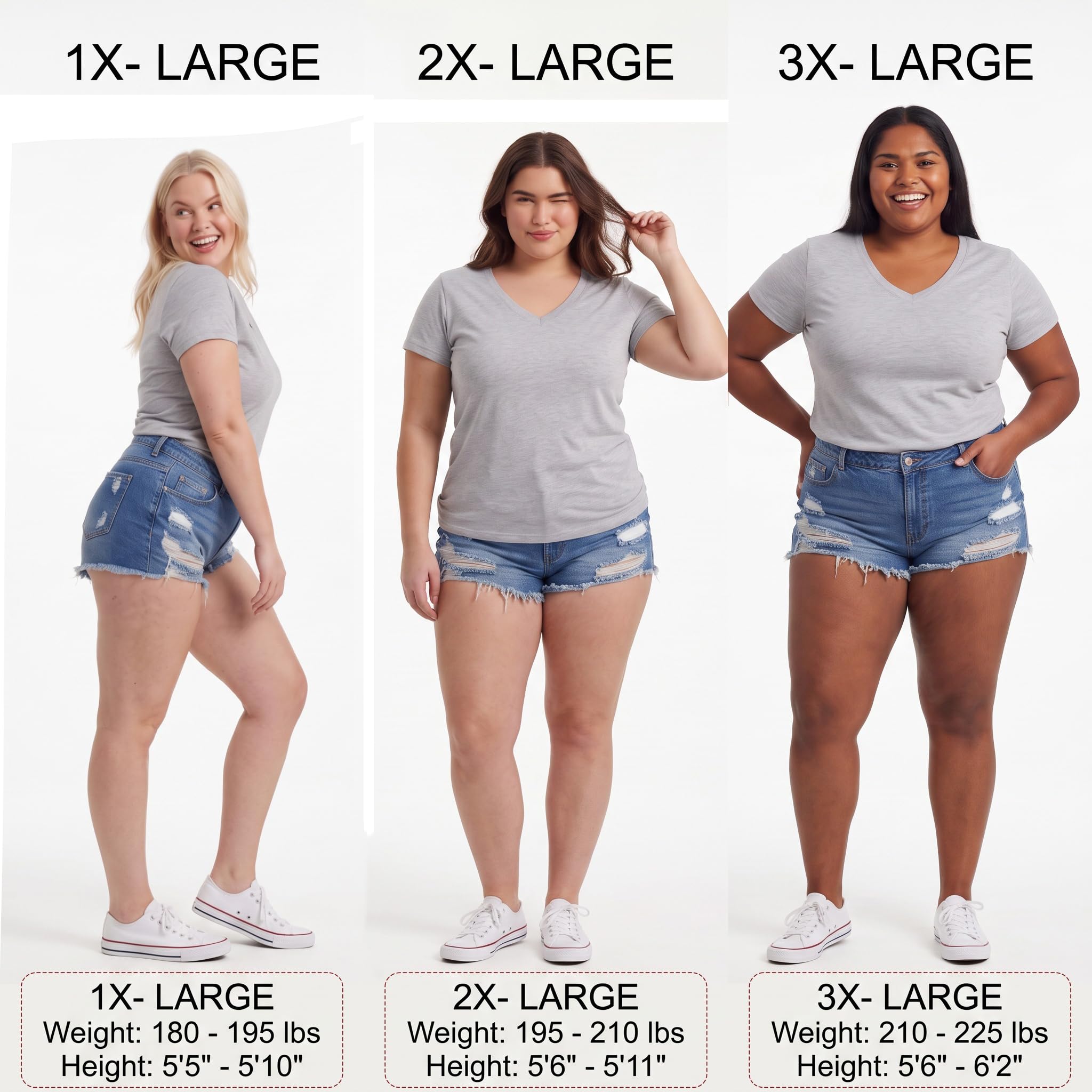 Emmalise T-shirt à manches courtes et col en V pour femme
