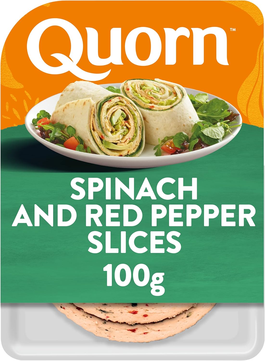 Quorn Spinach and Red Pepper Slices, 100g Amazon.co.uk Grocery