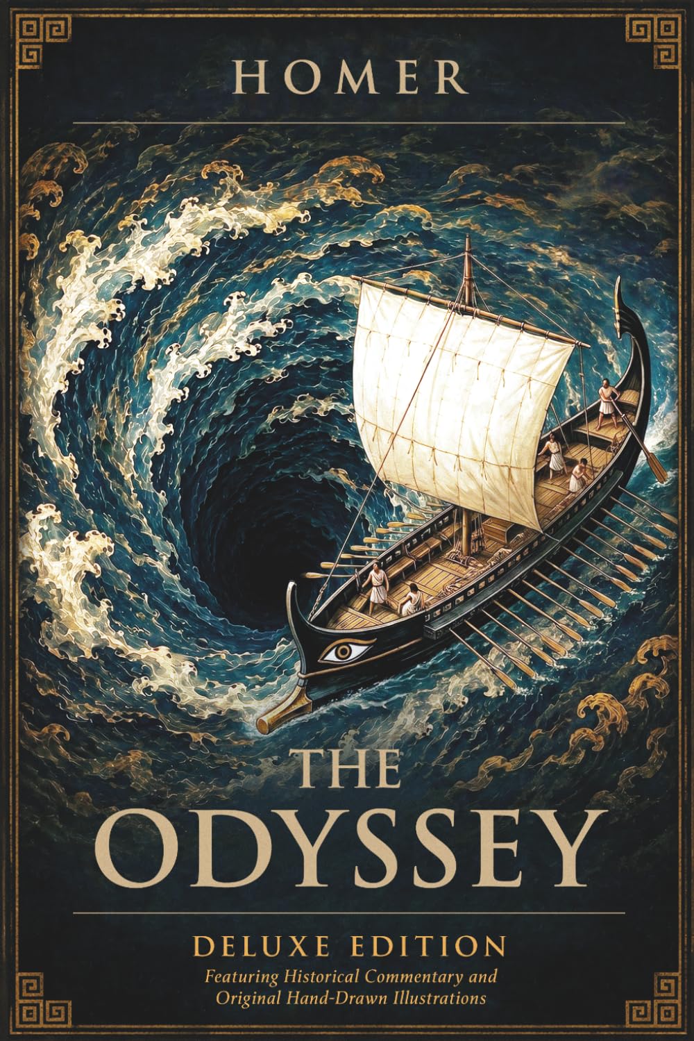 The Odyssey: Deluxe Edition Featuring Historical Commentary and Original Hand-Drawn Illustrations (Illustrated)