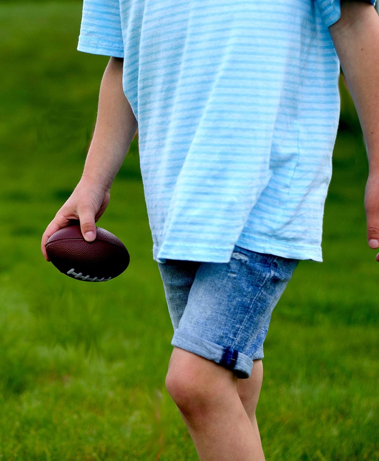 Foam Ball Toy Football, The Perfect Sports Toy for Party Supplies, Mini Football for Kids. 3-Pack, One Each of Color. Foamballs are 4.75" x 3" : Toys & Games