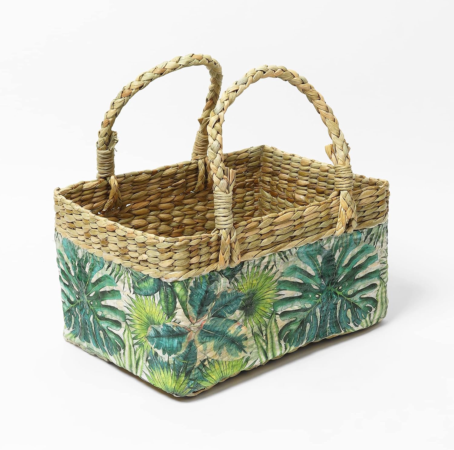 Habere India-All the Cultures Fabricating India Gift Hamper Baskets, Decorative Storage Baskets, Clothes Storage Baskets, Fruit Baskets Decoupage 02_11X8.8X5.5 Inches