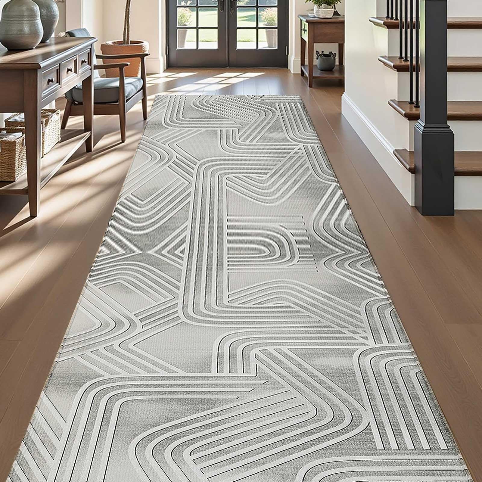 Tapis de couloir 120 x 300 cm antidérapant et durable pour l'entrée