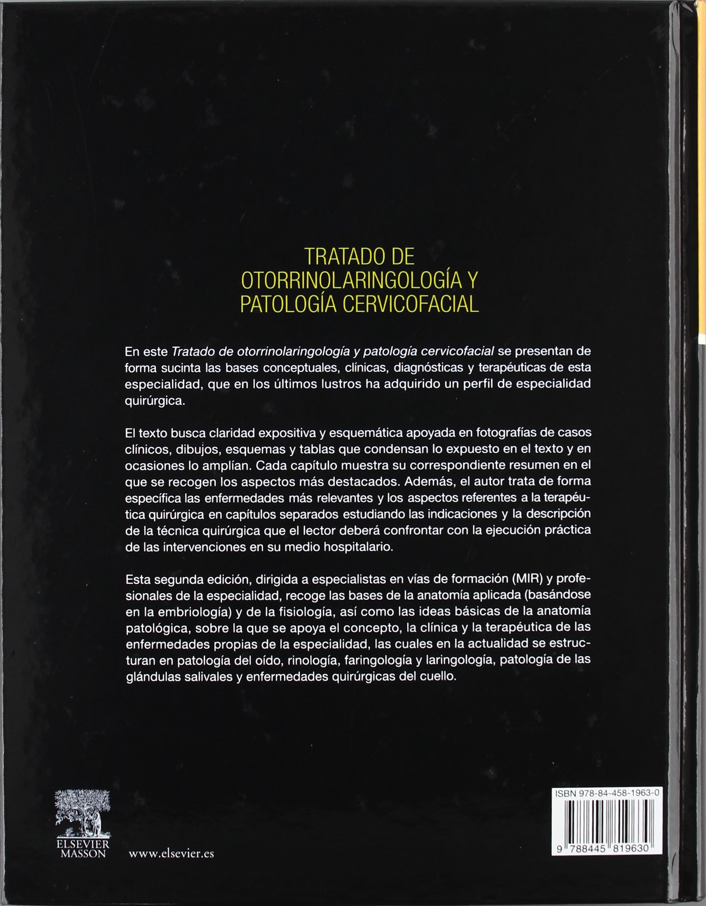 Tratado de otorrinolaringología y patología cervicofacial