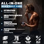 Mens Face Moisturizer Cream - Anti Aging Cream with Retinol, Collagen & Hyaluronic Acid Lightweight After Shave Lotion for Men - Hydrating, Firming & Wrinkle Repair - Day & Night Facial Men Skin Care