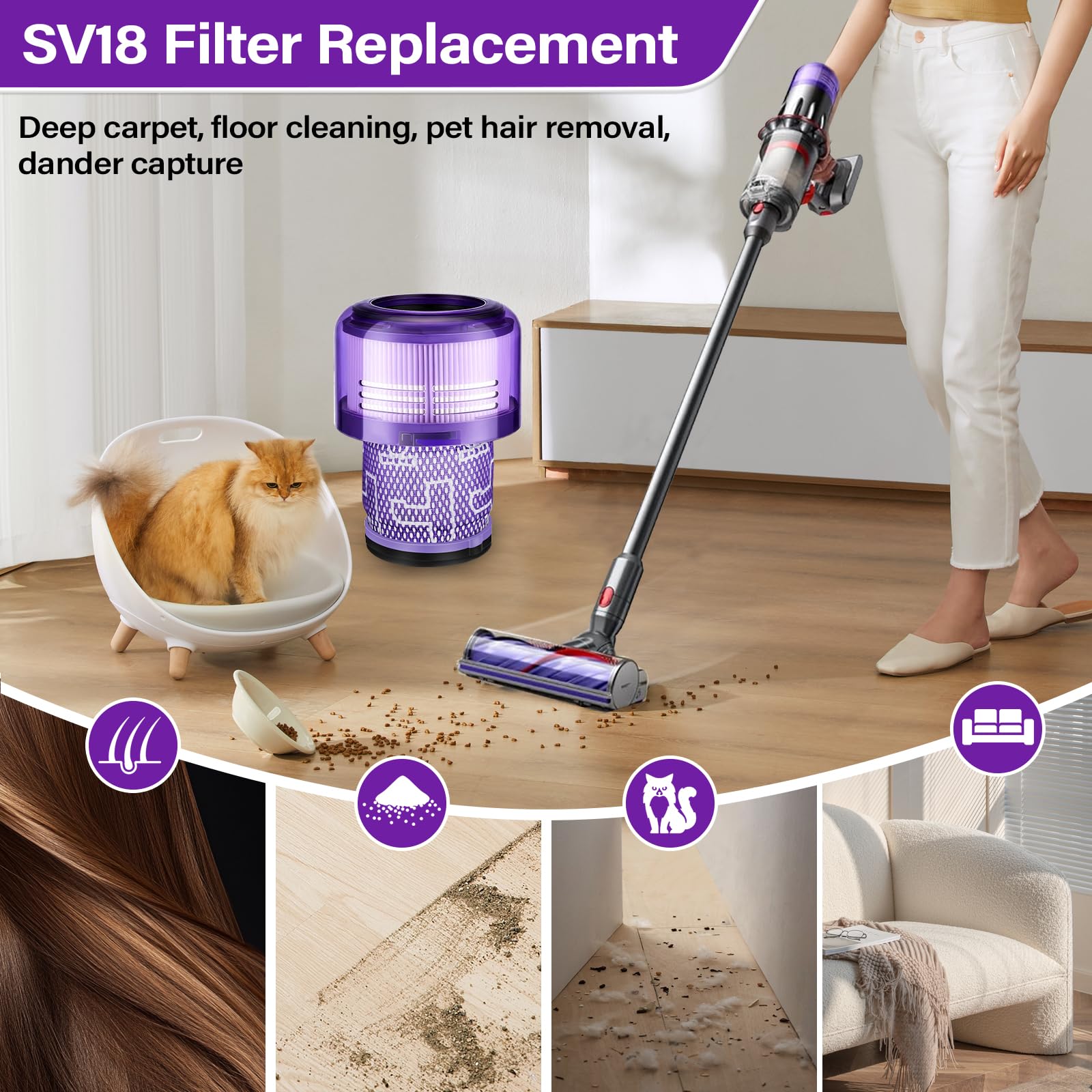 【sea coral】digital slim fluffy origin Digital Slim Fluffy Origin SV18FFENTN [サイクロン式] Dyson