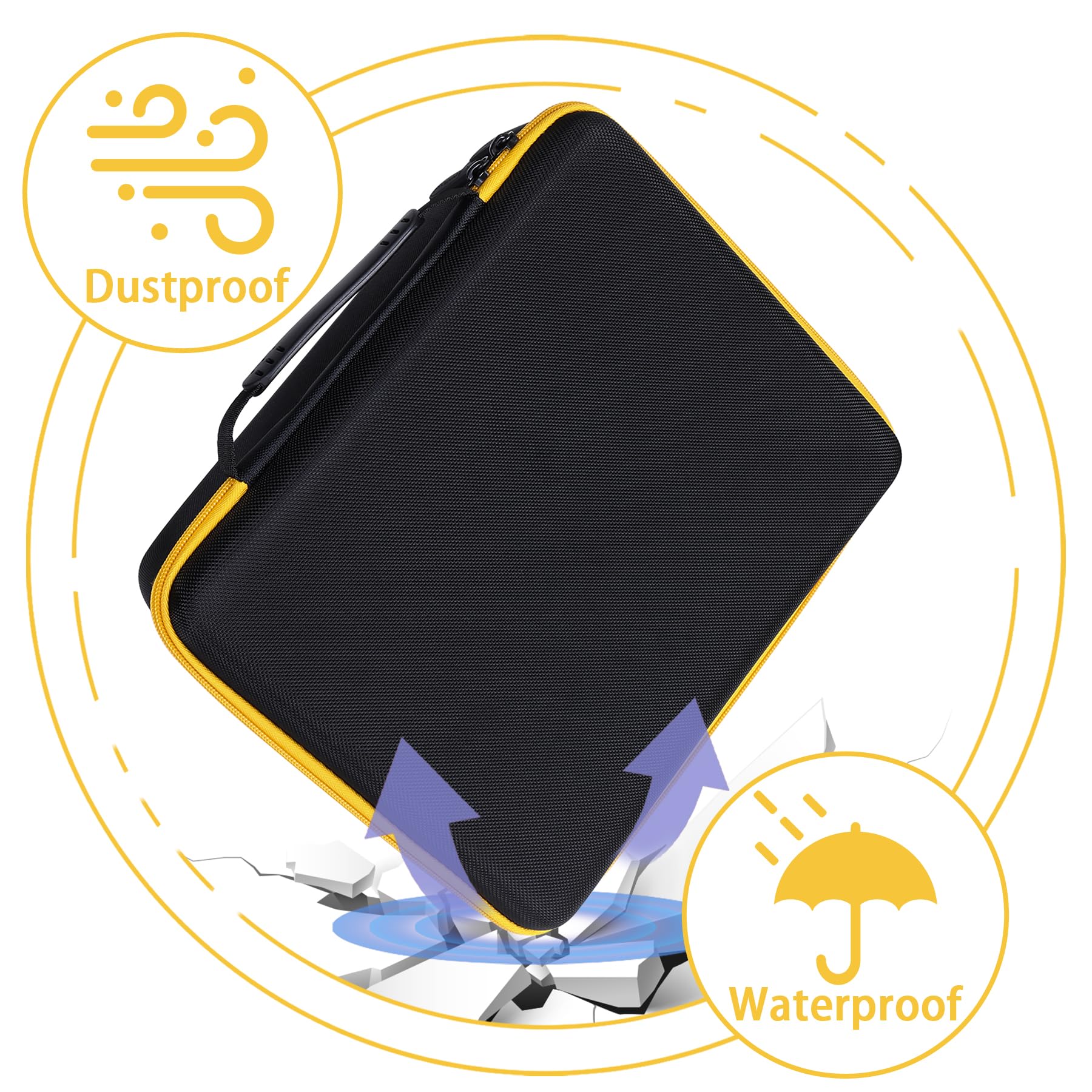 Aenllosi Hard Carrying Case Replacement for SEEKONE Heat Gun 1800W Heavy Duty Hot Air Gun Kit Variable Temperature — view 3