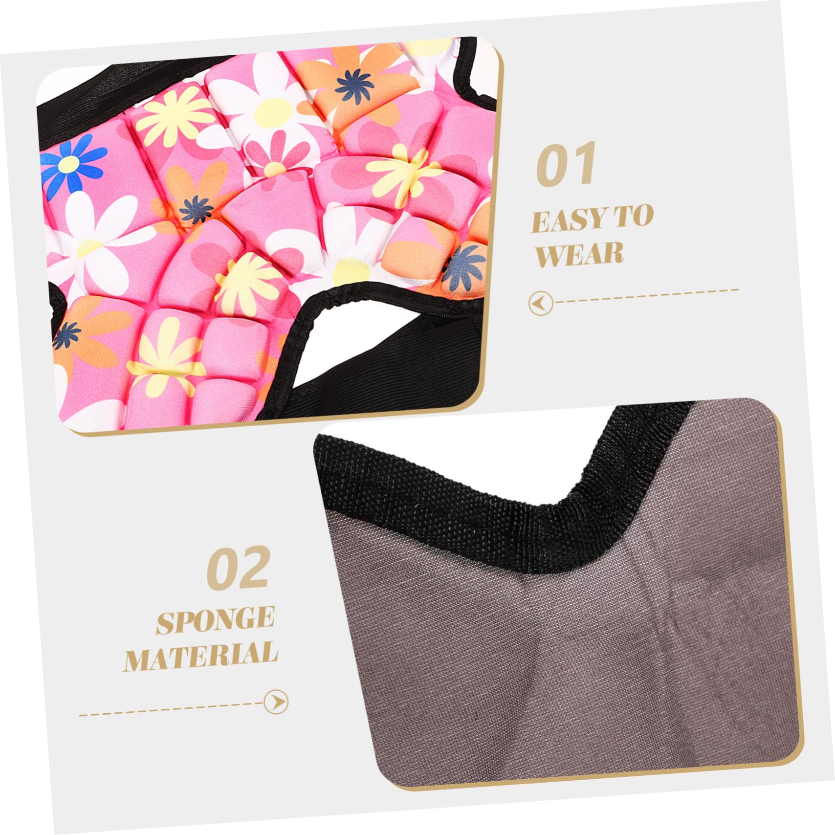 BESPORTBLE Pantalon De Hanche Coussinets De Patinage pour Les Enfants Coccyx Protecteur De Hanche pour Tout-Petit Coussinets De Hanche pour Le Patinage Junior Rose Éponge