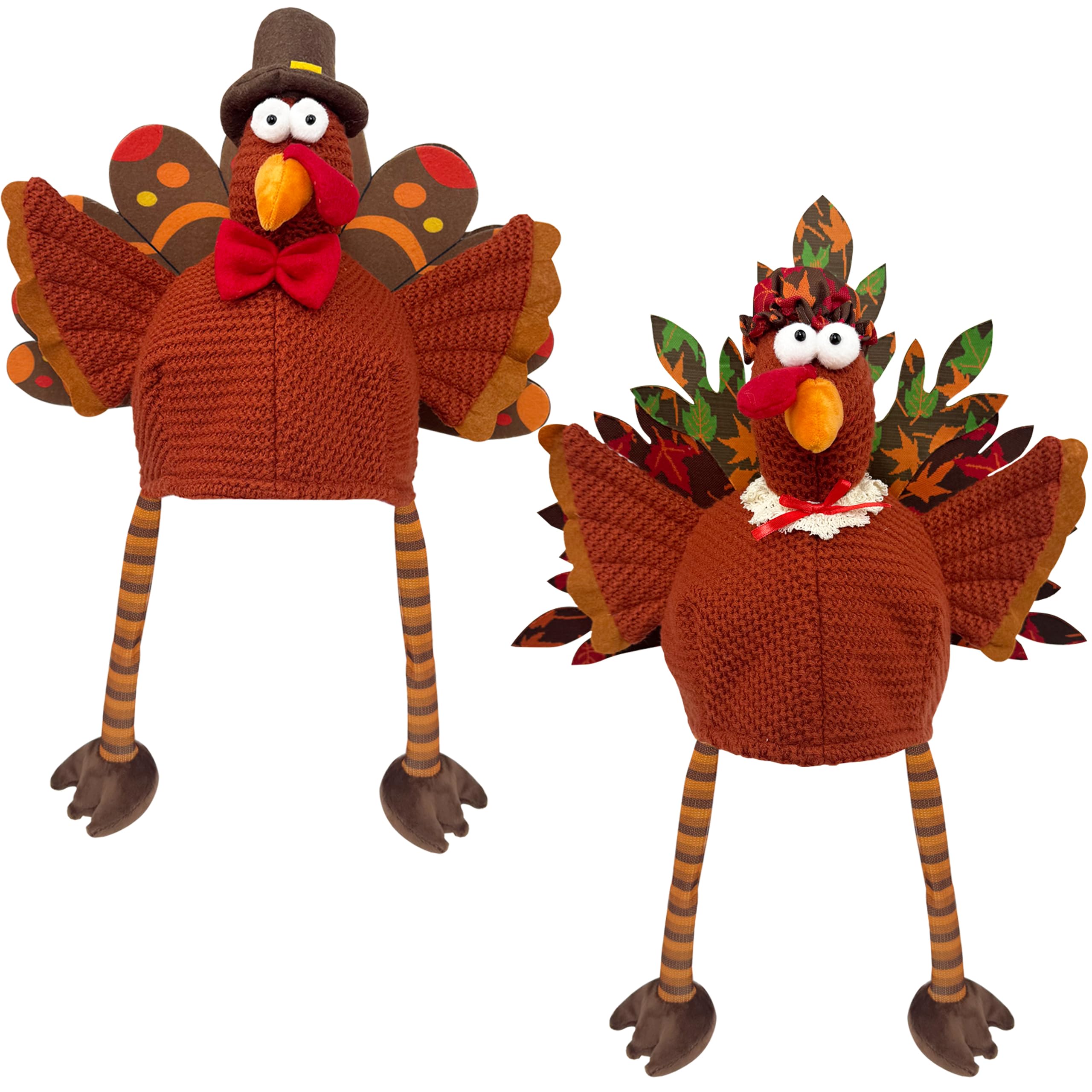 Click to get Ogrmar Set of 2 Adorable Plush Turkey Hat Funny T