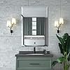 Mirrorons Beveled Mirror, Bathroom Mirrors for Wall 24 x 36, Frameless Rectangle Bathroom Mirror with Beveled Edge, Hangs Horizontally or Vertically, Upgraded Packing