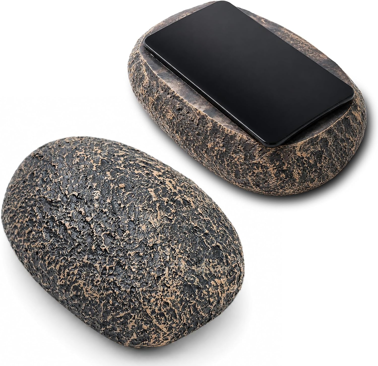 Rock Hide a Key Outside Weatherproof Key Hider for Outdoor Yard Garden(Brown)
