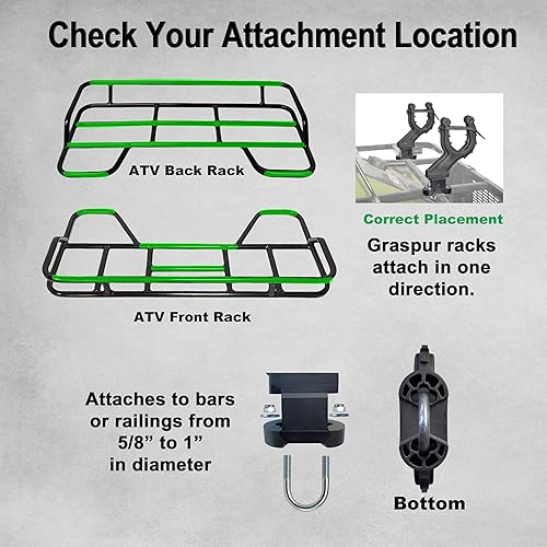 Miniatura 5 de Graspur - Estante para armas y arcos de cuatrimoto individual - Modelo ATV1