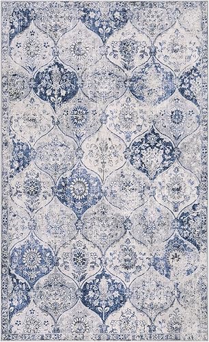 Miniatura 23 de Lahome Alfombra marroquí enrejada lavable, 2x6 alfombras de cocina para pasillos de 6 pies antideslizante, alfombra vintage para lavandería