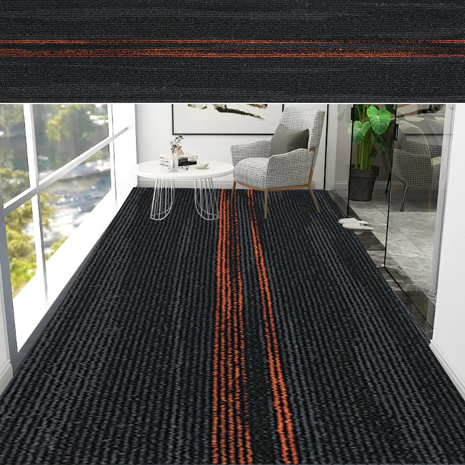 Alfombras pasillo modernas de 50 x 310 cm para decorar pasillos y bodas