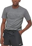 Calvin Klein mens Light Weight Quick Dry Short Sleeve 40+ UPF Protection t-shirt