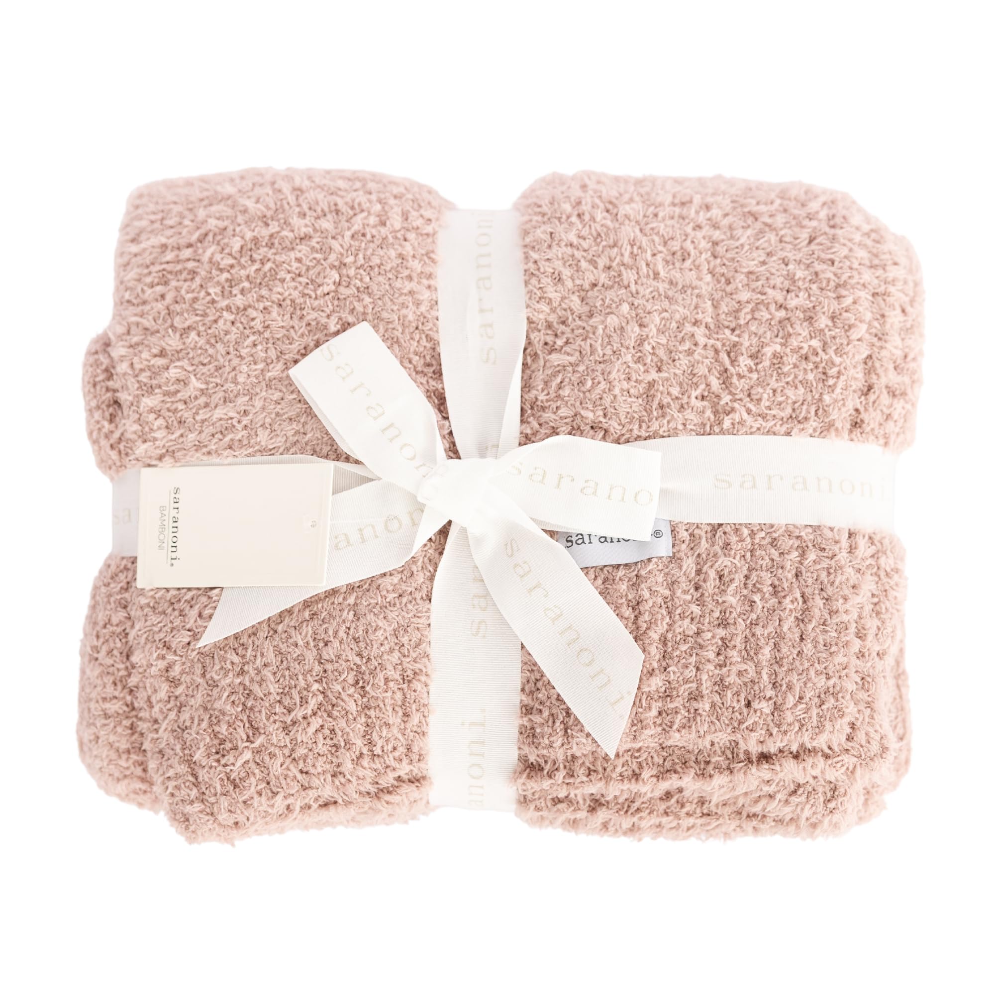 Saranoni Bamboni Throw Blanket Luxury Soft Teen &amp; Kids - Pink 40" x 60"