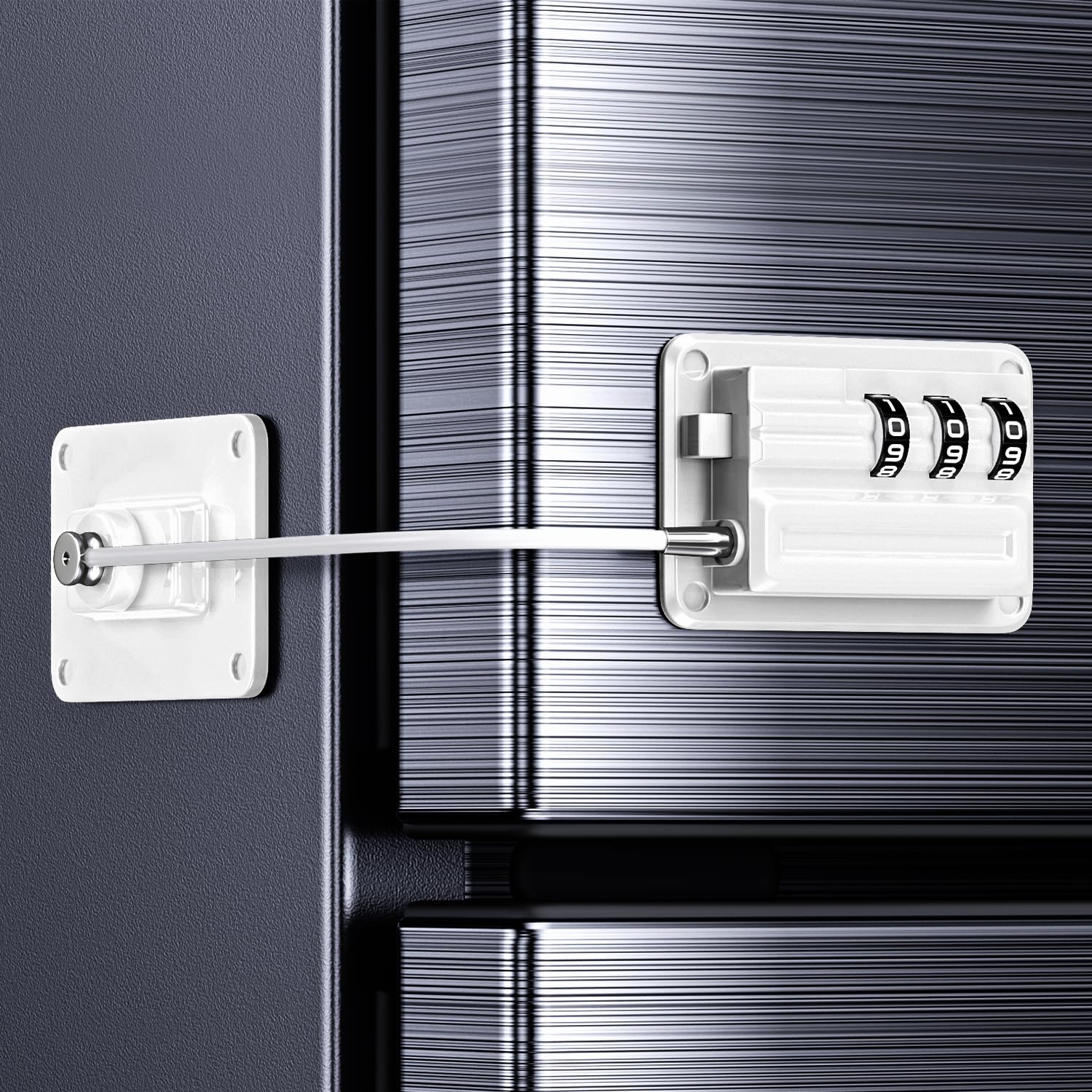 Upgraded Refrigerator Combination Locks- Changeable Password Fridge Locks for Kids Toddlers and Children