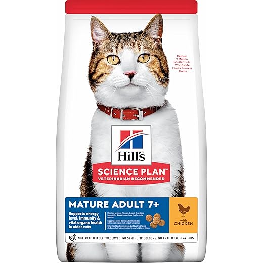 Hills Science Plan Mature Adult 7+ Active Longevity Chicken Cat Food - 3kg