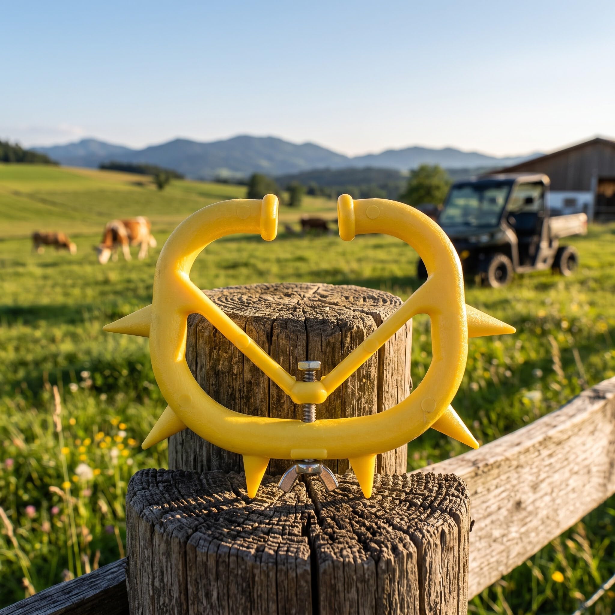 HEEPDD 10 pièces Anneaux de Nez de sevrage de Veau, Anneau de sevrage à Pointes de sevrage en Plastique Outil de sevrage de Vache Anti-succion équipement agricole