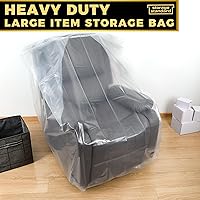 Vista 6 de Fundas de plástico para muebles para mudanza y almacenamiento - Protectores de fundas para sillas de alta resistencia, impermeables y a prueba