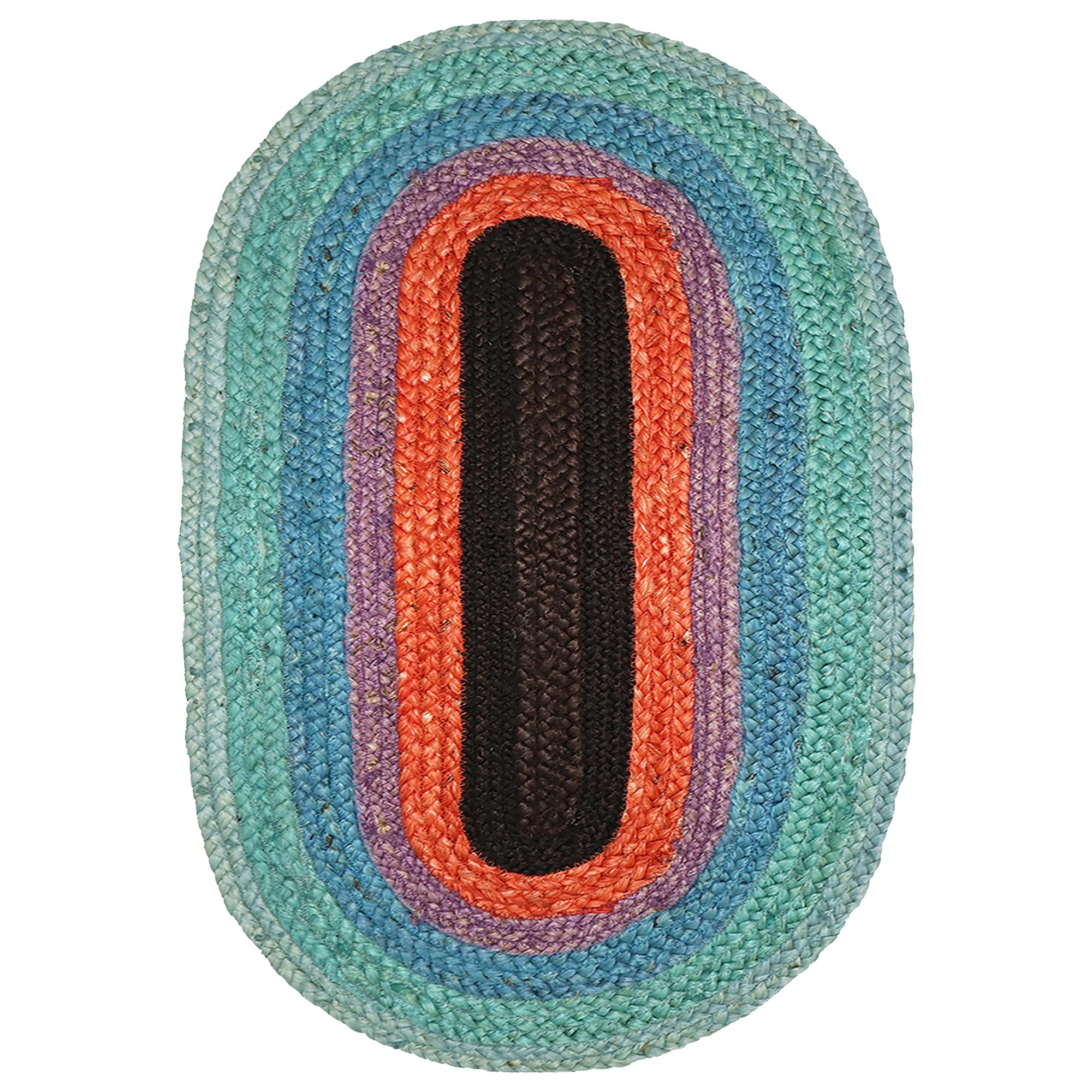 Tapis ovale tressé main en jute pour créer un cocon chaleureux et authentique chez vous