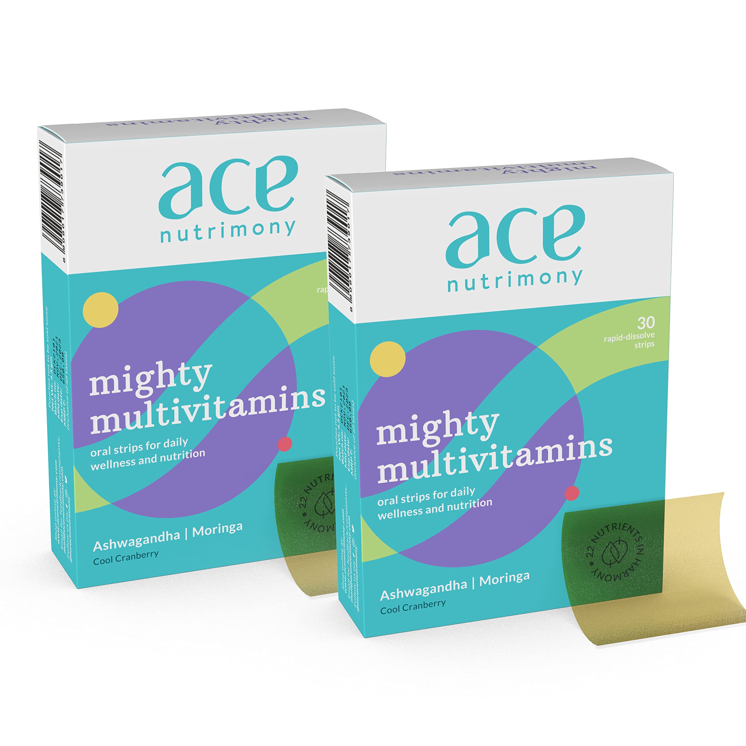 Ace Nutrimony Multivitamin for Men and Women With Vitamin C, Zinc, Ashwagandha & Moringa for better immunity, growth, & healthy heart, Sugar Free, Vegan (Pack of 2, 60) (B09MKS8SM9) Amazon Price History, Amazon Price Tracker