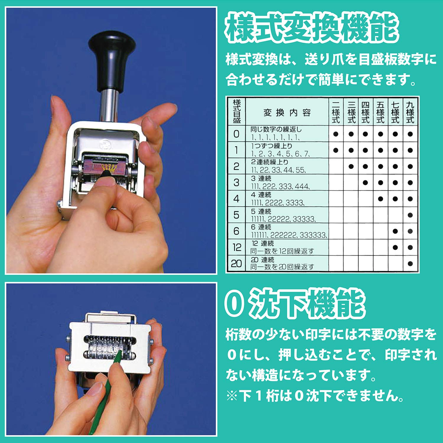 Amazon.co.jp: ライオン事務器 スタンプ ナンバリング ゴム印