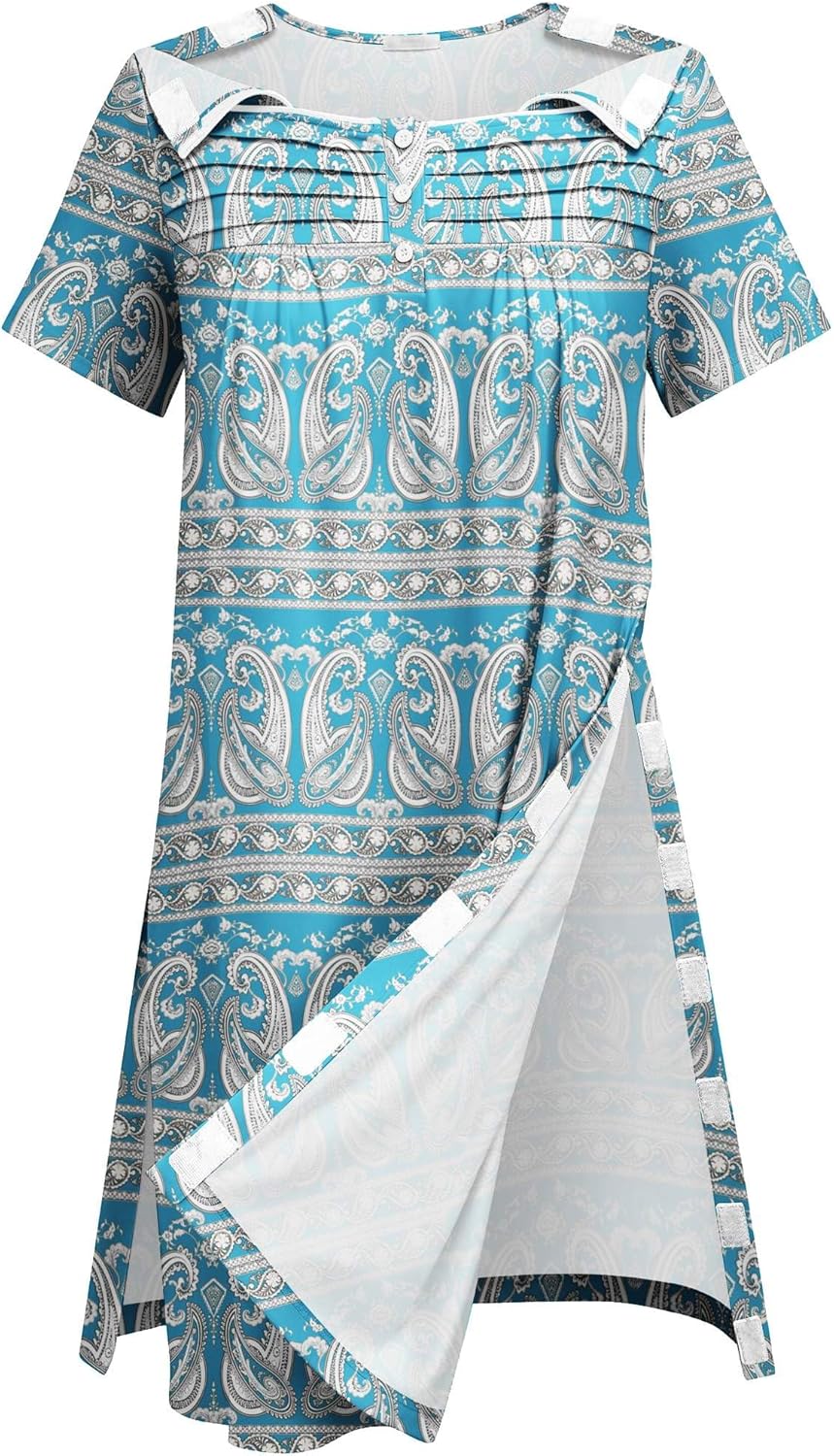 Deyeek Post Shoulder Surgery Dress Women Side Full Tear Away After Rotator Cuff Chemo Dialysis Port Adaptive Clothing - Image 6