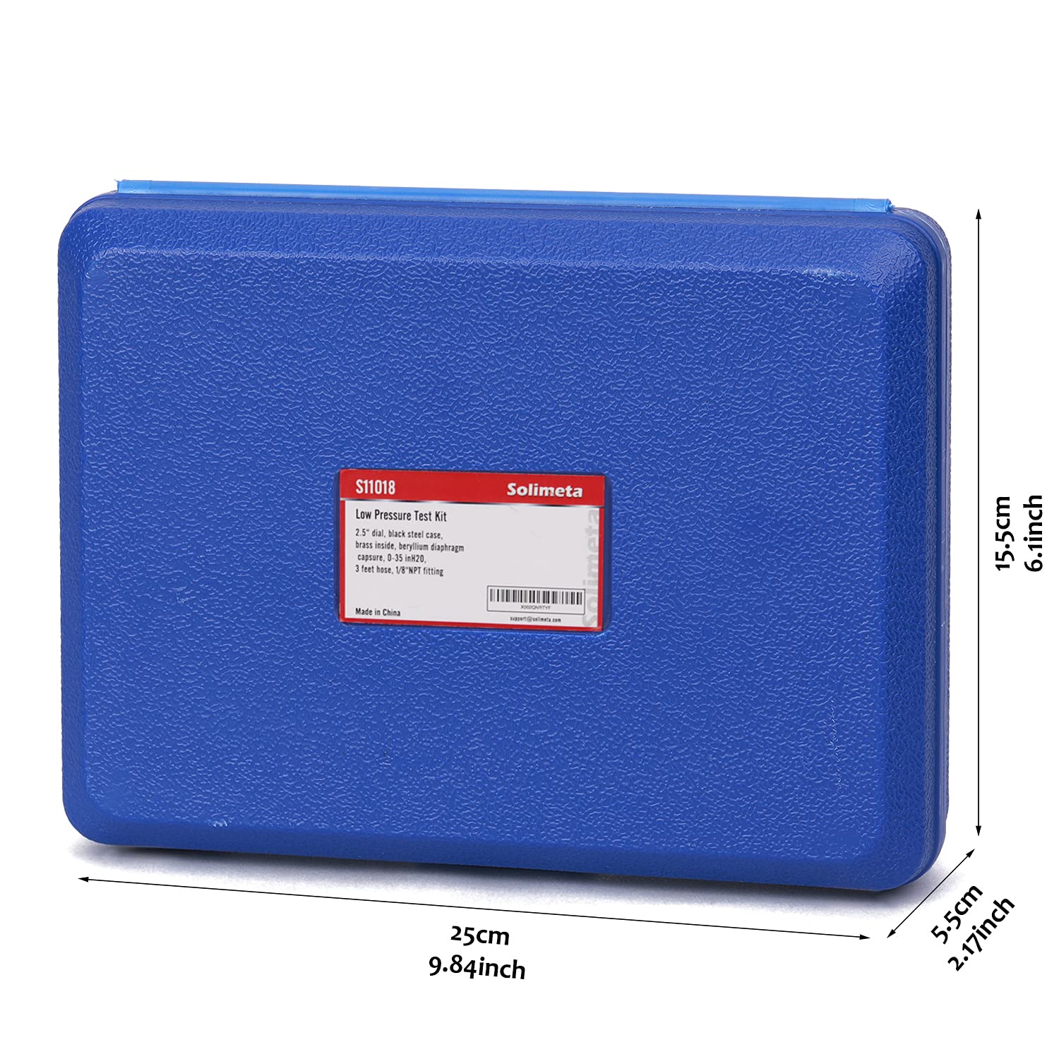 Erdgas oder LP Gas Krümmer Drucktest Kit, LP Gasdruckprüfer, Erdgasmessgerät, 0.0-88.9 cm W.C
