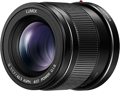 PANASONIC LUMIX G LENS, 42.5MM, F1.7 ASPH., MIRRORLESS MICRO FOUR THIRDS, POWER OPTICAL I.S., H-HS43K (USA BLACK) (Renewed)