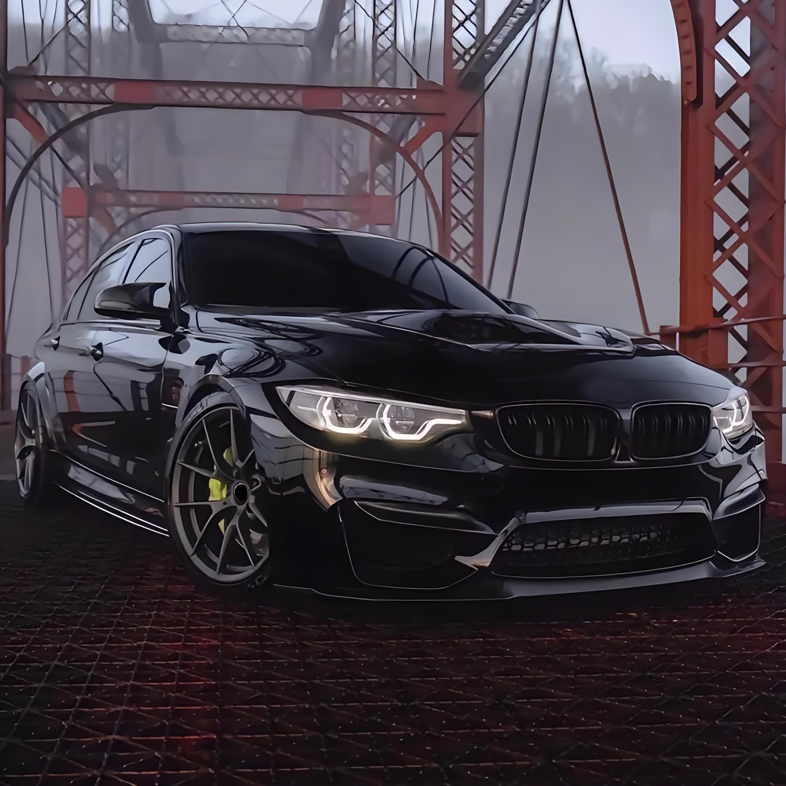F32 Griglia Nera per Paraurti Anteriore, Adatta per BMW Serie 4 F32 F33 F36 (2014-2019) e M4 F82, M3 F80 (2015-2019) - per tuning BMW 4 serie (For 4er F32 2014-2019)
