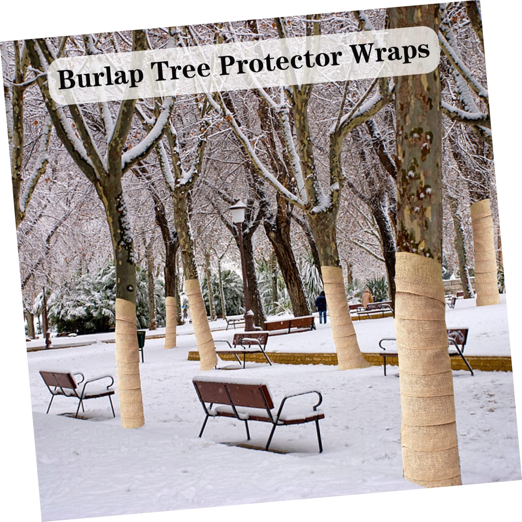 BESTonZON Telo Avvolgente per Alberi Realizzato in Materiale di Copertura Protettiva per Alberi e Piante Contro Gelo Luce Solare Facil Usare Riporre