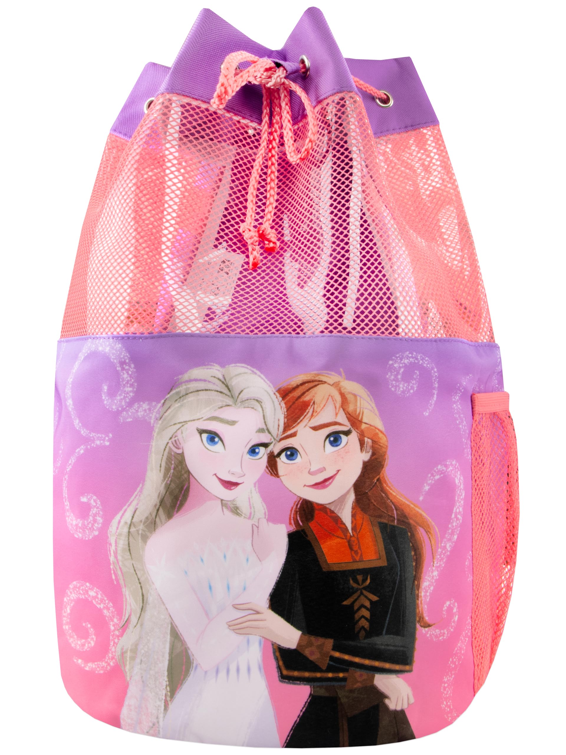 Disney Sac de natation La Reine des Neiges, sacs de natation Anna et Elsa, sac pour filles avec cordon de serrage - 1