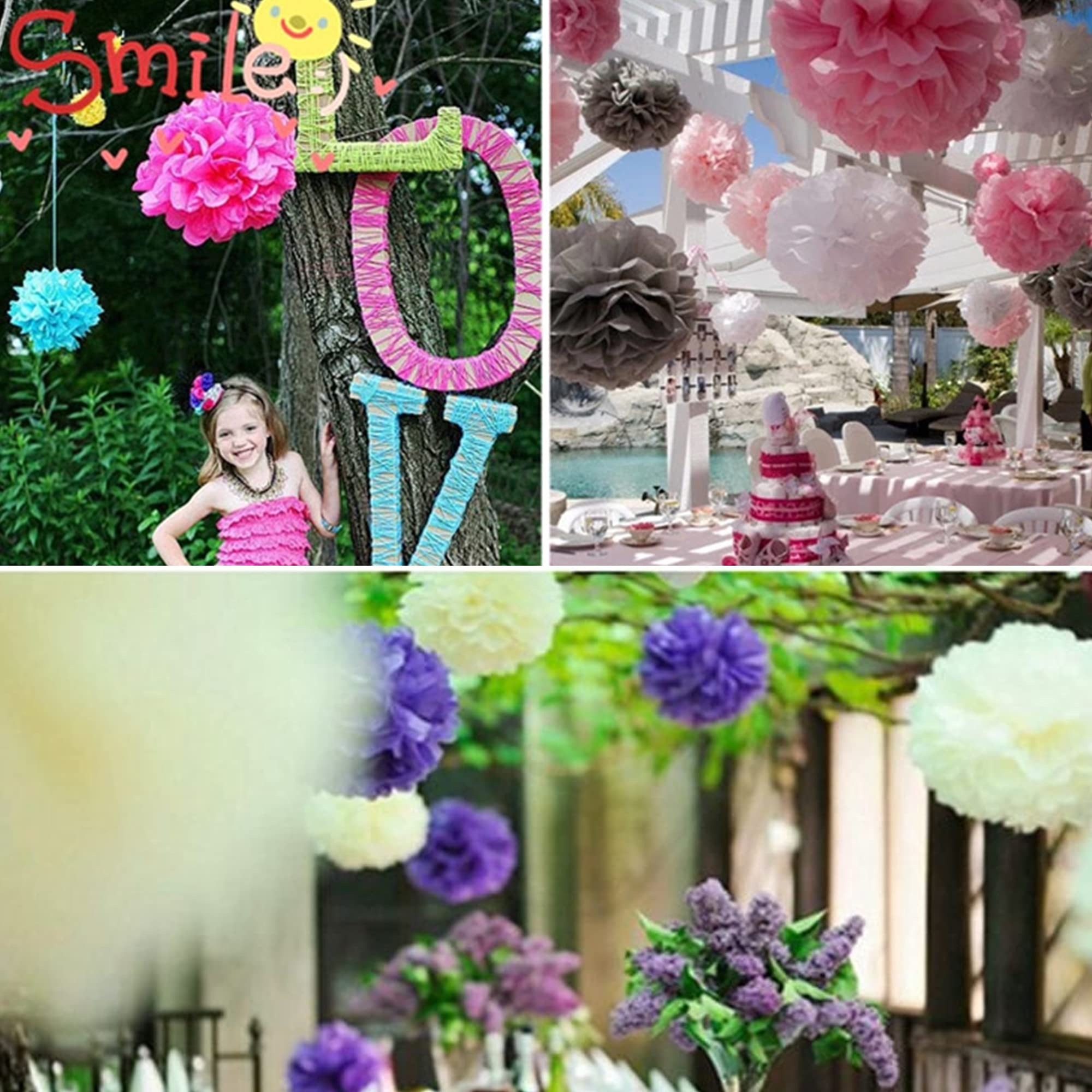 Party-mix Van Papieren Decoraties - Lampions, Pompons En Hangornamenten Set Van 12 Stuks