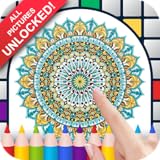 No-Ads!!! Mandala Art Color by Number - No Ads Pixel Art Game - Coloring Book Pages - Happy, Creative & Relaxing - Paint & Crayon Palette - Zoom in & Tap to Color - Share Creations with Friends!
