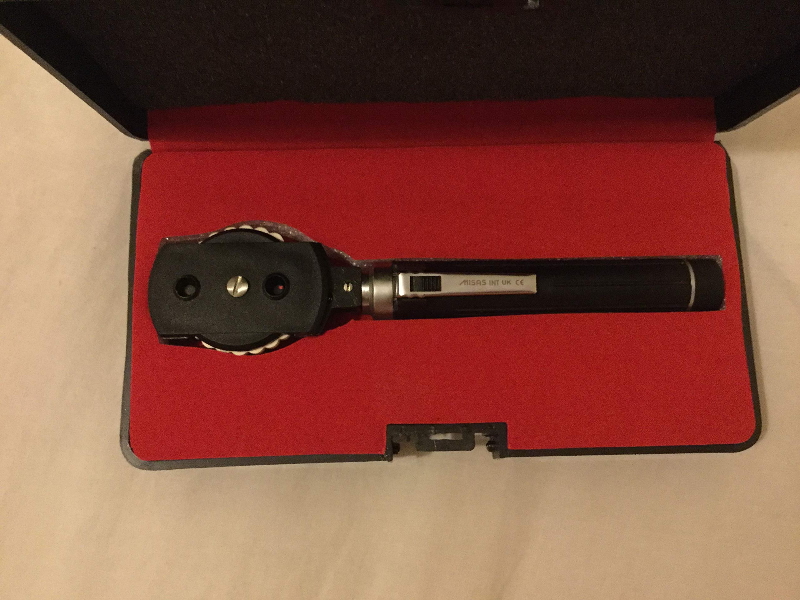 Ynr England® F. o Mini Otoscopio Auriscope Fibra Óptica Ent Médico Examen Diagnóstico Nhs Gp Marca Ce Aprobado Nuevo - Negro
