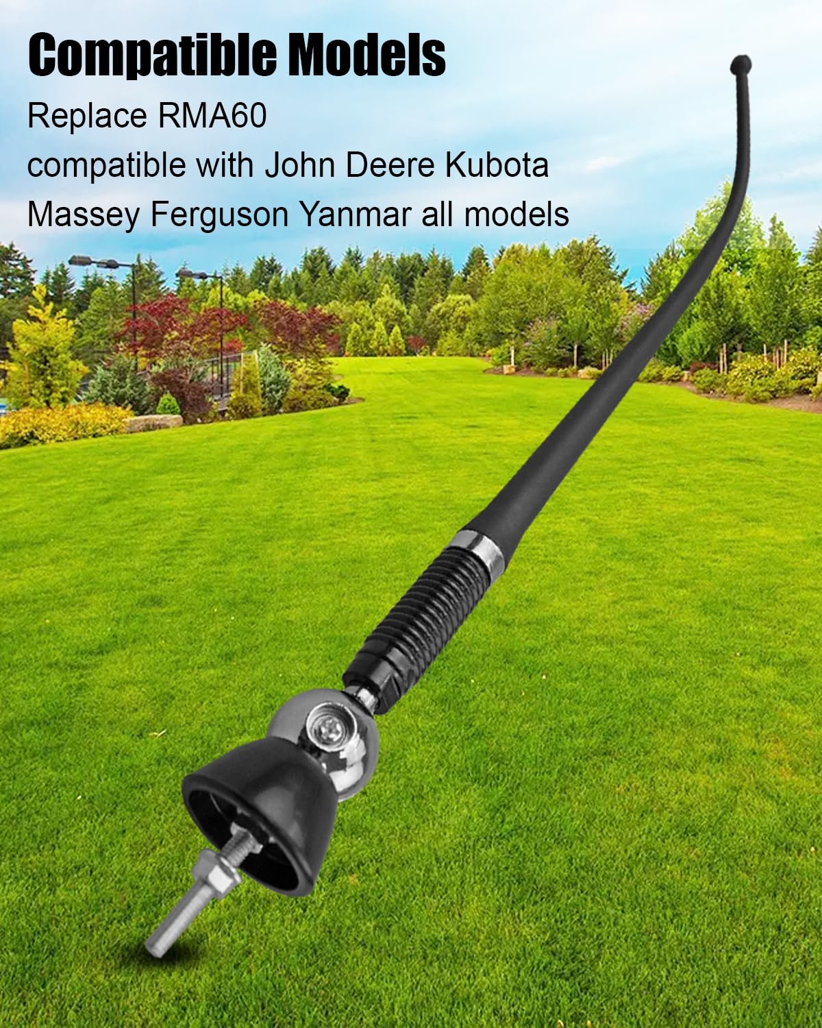 Antenne radio en caoutchouc pour John Deere Kubota Massey Ferguson Yanmar - Antenne en caoutchouc de rechange RMA60