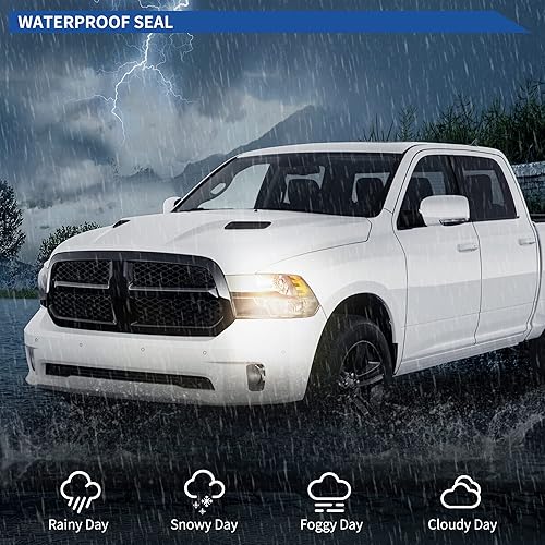 Miniatura 6 de oEdRo Conjunto de faros halógenos de repuesto compatible con Dodge Ram 15002003-2005 Dodge Ram 2500 3500 2002-2005 Pickup lado del conductor y del