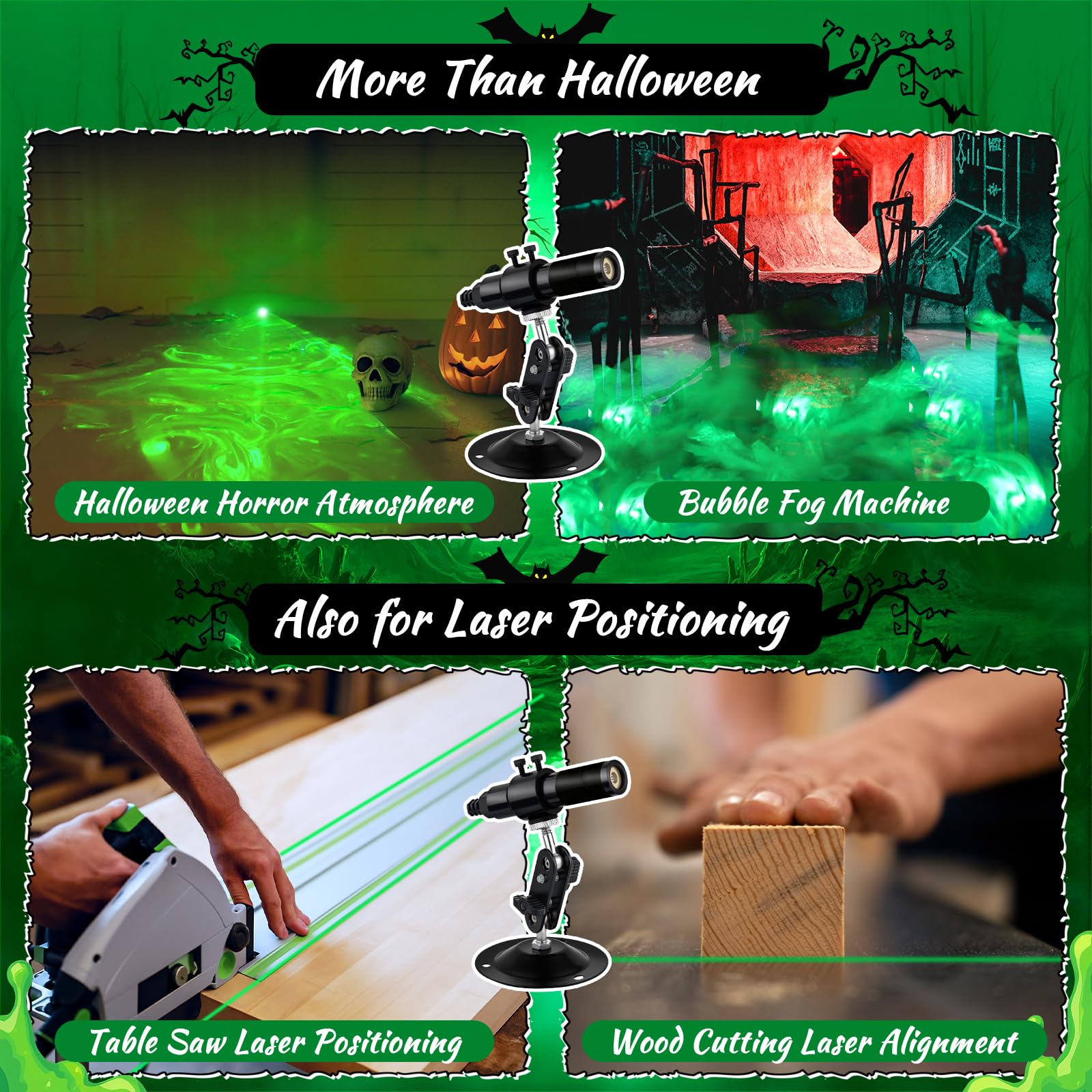 Green Laser Swamp Projector - Halloween Decoration -6