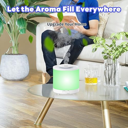 Miniatura 7 de Humidificadores de niebla fría para dormitorio, habitación grande, humidificador de aire de 1.8L con llenado superior y silencioso, difusor