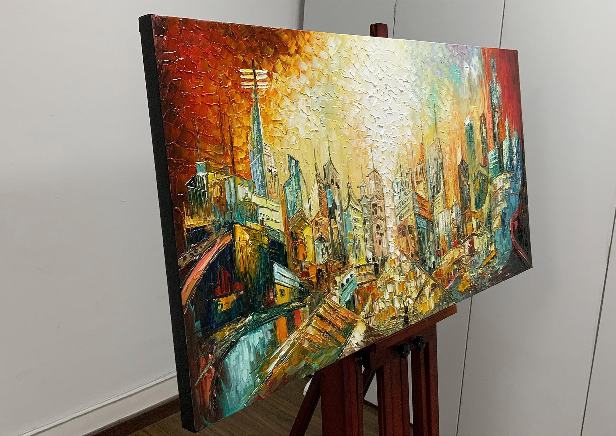 Amazon.co.jp: ART8YUQI 絵画 - 24x48インチ テクスチャカラー