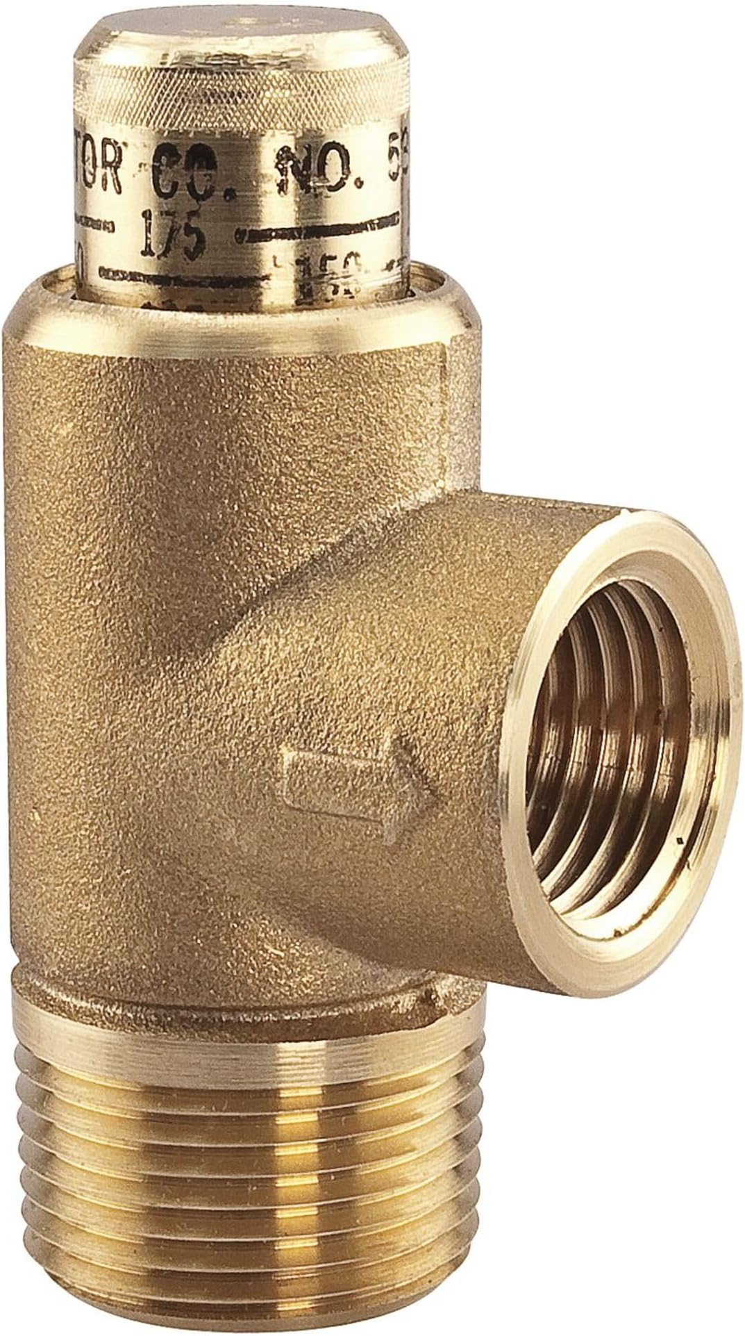 Watts, 3/4 LF 530-C STD, Adjustable Relief Valve, 3/4 x 1/2 In
