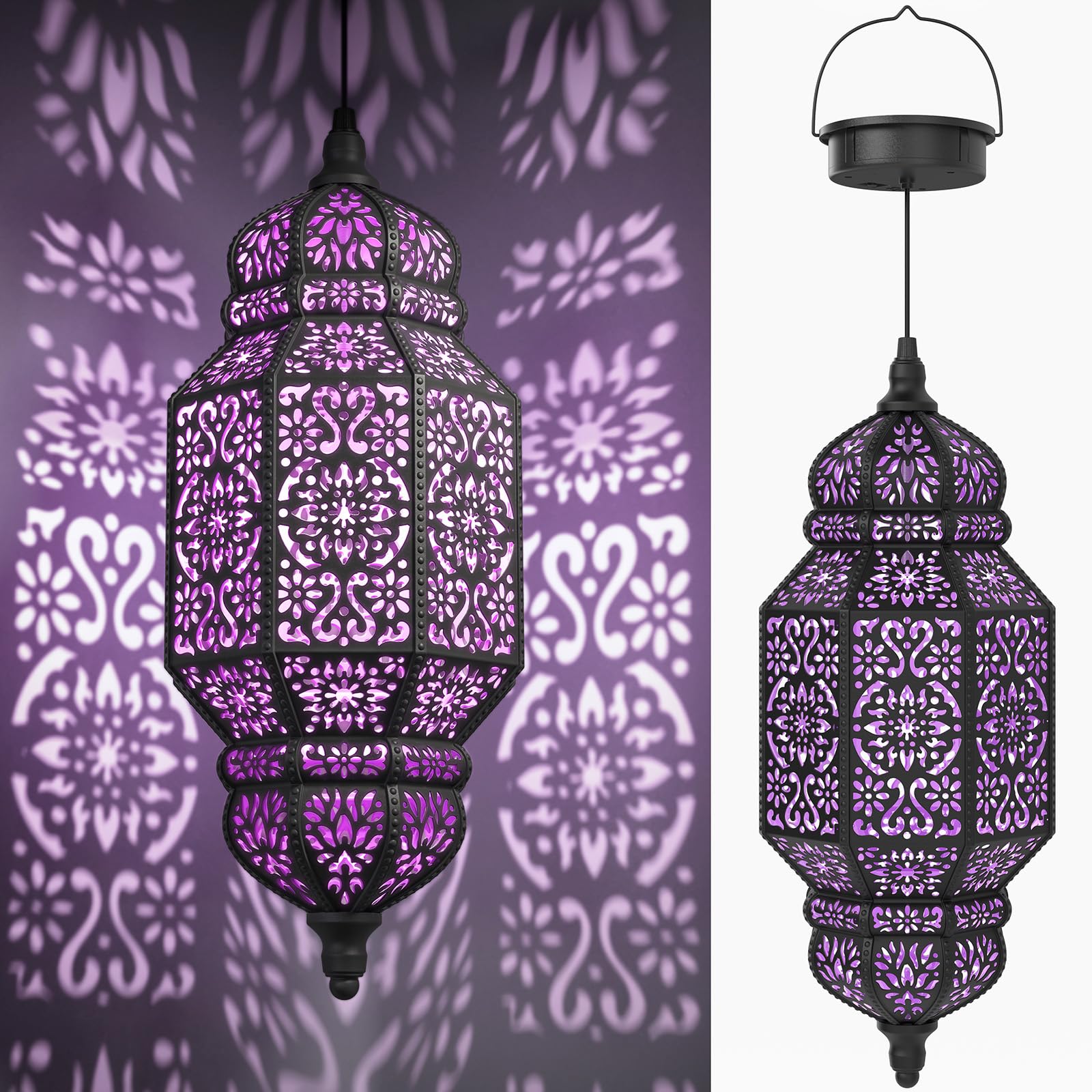 twinkya HYT11 18-inch Moroccan Solar Lantern, main product view