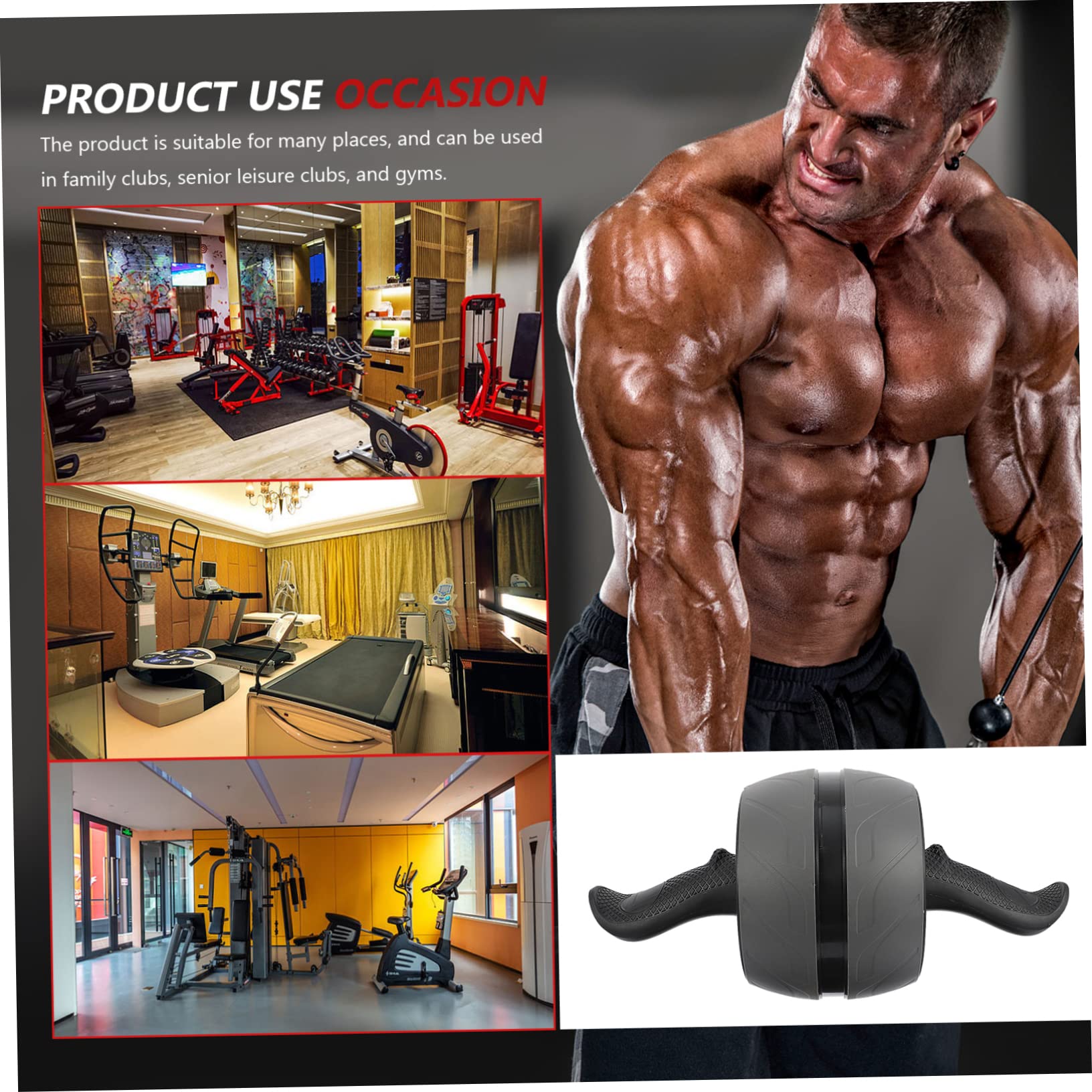 1 Pc attrezzature per esercizi comode attrezzature per il fitness ruota del fitness attrezzature per l'allenamento ruota del ab gli sport rotella di scorrimento AbS
