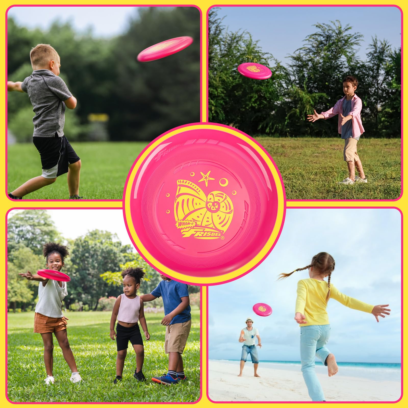 Wham-O Frisbee Go Disco Volador 22.86cm Juguete Ligero para Principiantes Niños 5+ Años 70g