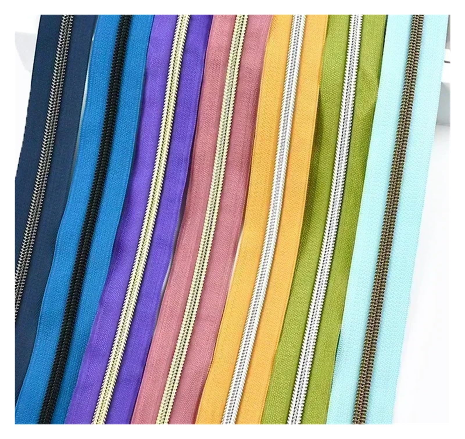 10–50 Meter 5# Nylon-Reißverschlussbänder for Taschen, Kleidung, Kunststoff-Reißverschlüsse, Meterware, Verschlüsse, Reißverschluss-Reparatur-Set, DIY-Nähzubehör(KY377-M769,50M)