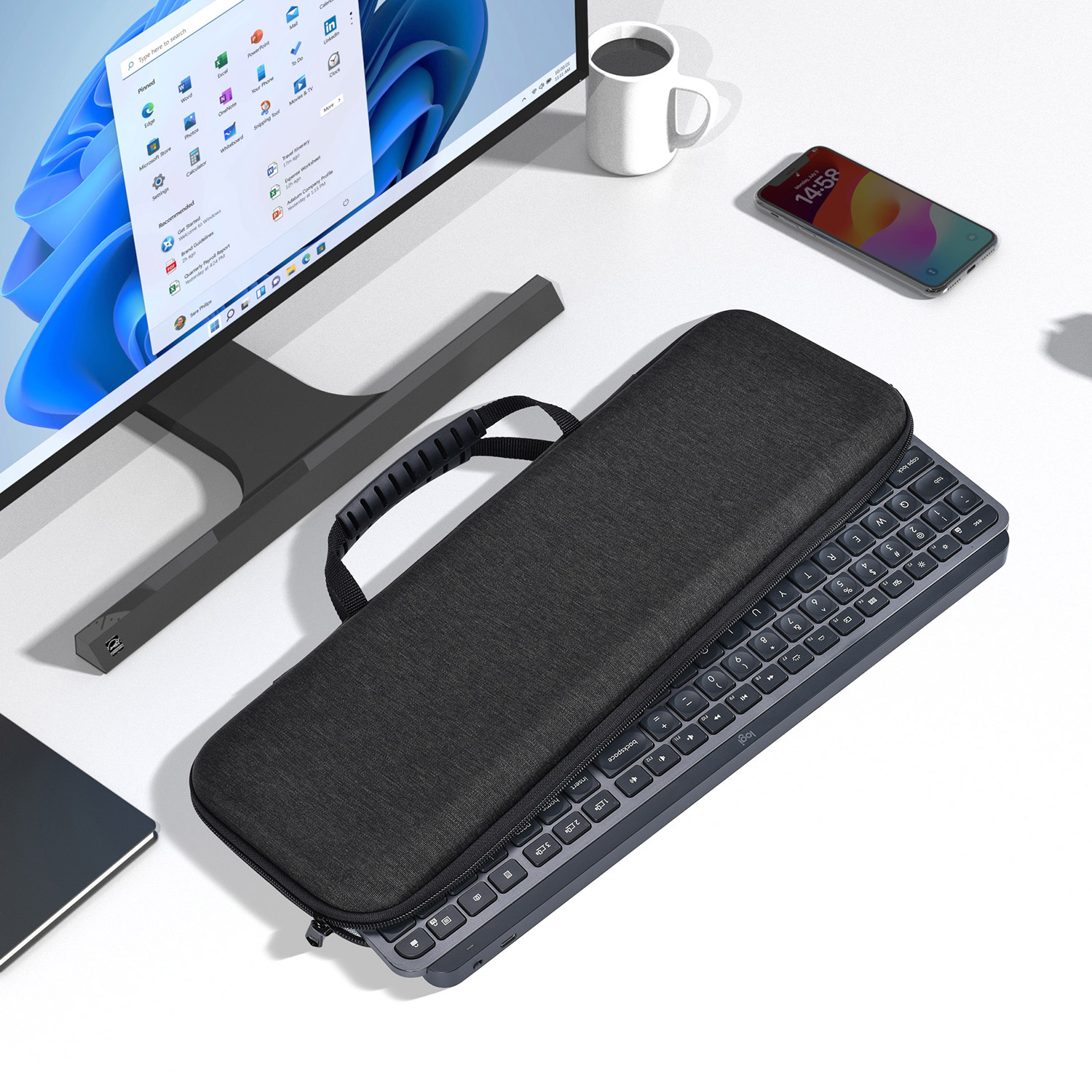 Amazon.com: Hard Keyboard Carrying Case for Logitech MX Keys S/MX