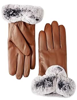 小物 fur docking leather glove Leather Glove with Faux Fur Cuff – Cuddl Duds