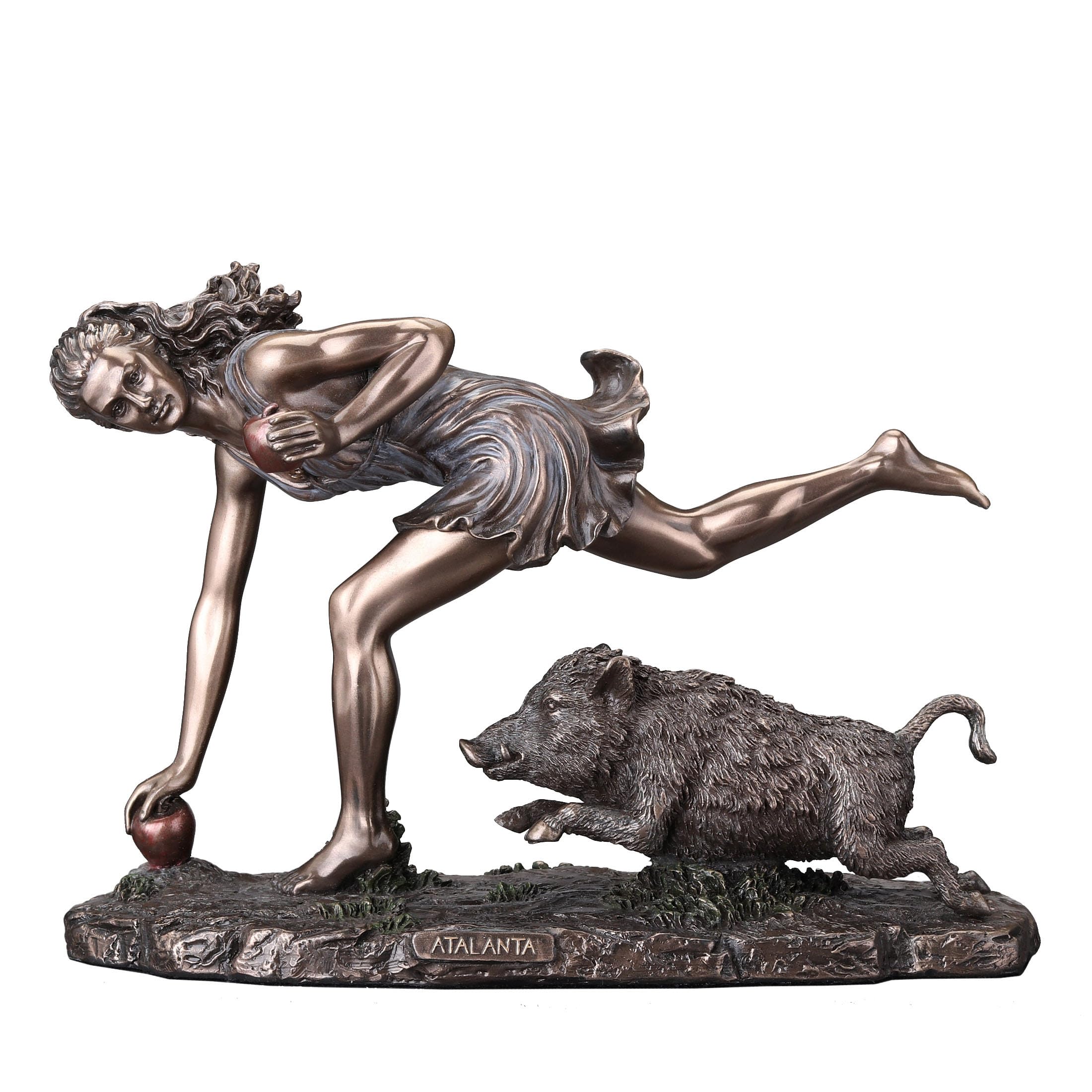 Sculpture Atalanta d'Arcadia Veronese 14 cm cadeau mythologique