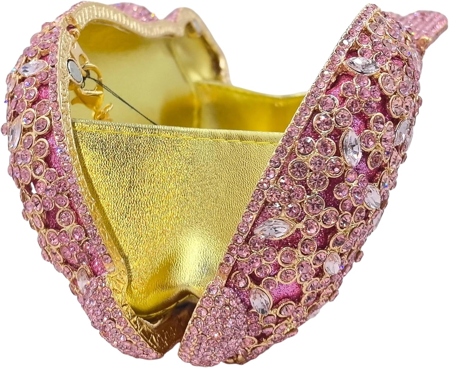 Boutique De FGG Mini Rabbit Rhinestone Clutch Purse for Women,Animal Evening Bags and Clutches,Party Prom Crystal Clutch Bag