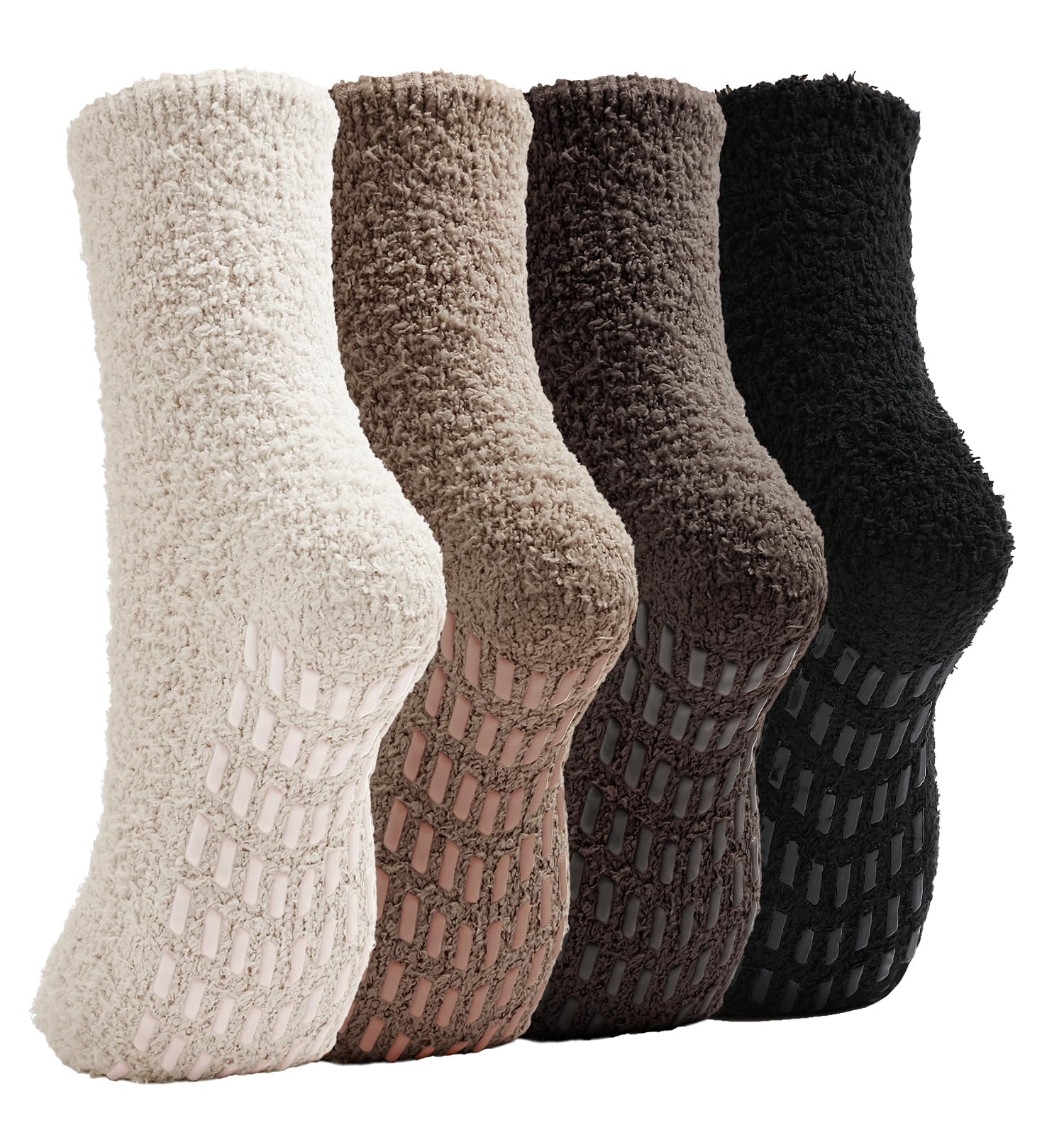 Slipper Socks for Women Men Grip Hospital Socks with Grips Fuzzy Non Slip Warm Womens Gifts